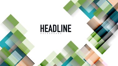 İş tanıtımı geometrik şablonu