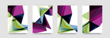 En az vektör arka plan küme kapsıyor