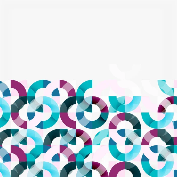 Anillos de colores sobre fondo gris, diseño de patrón geométrico moderno — Archivo Imágenes Vectoriales