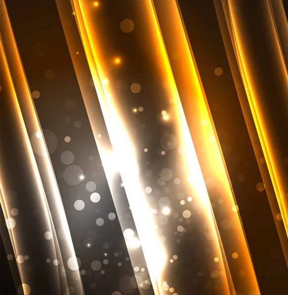 Enerji hatları, karanlıkta parlayan dalgalar vektör arka plan