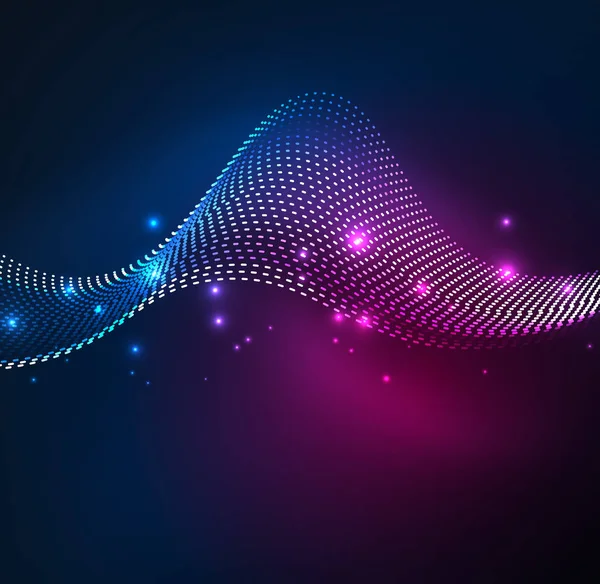 Vektör dalga parçacıklar arka plan