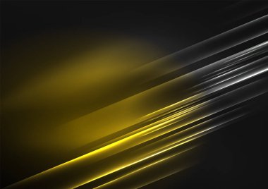 parlayan futuristik çizgiler