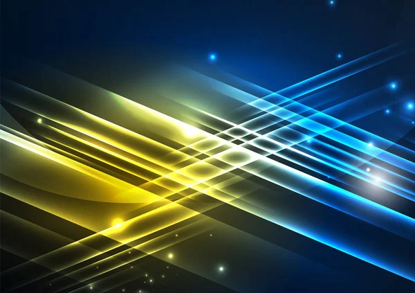 parlayan futuristik çizgiler