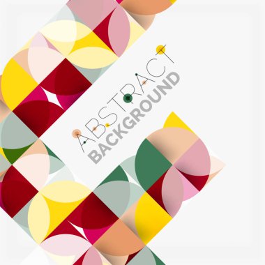 Modern geometrik arka plan daire