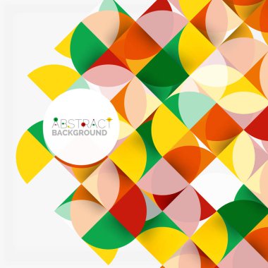 Modern geometrik arka plan daire