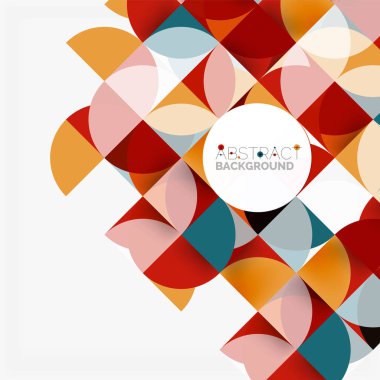 Modern geometrik arka plan daire