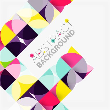 Modern geometrik arka plan daire