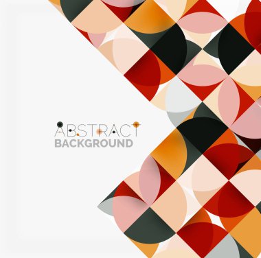 Modern geometrik arka plan daire