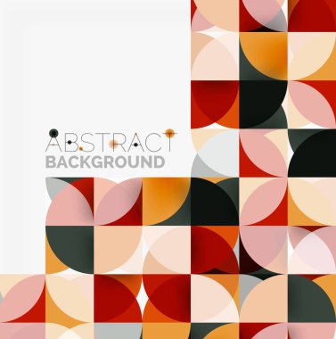 Modern geometrik arka plan daire