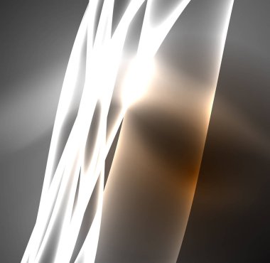 Enerji hatları, karanlıkta parlayan dalgalar vektör arka plan