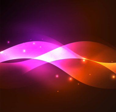 Neon ışıklı dalgalar