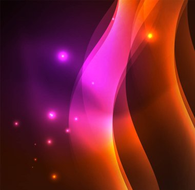 Neon ışıklı dalgalar