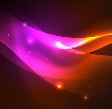 Neon ışıklı dalgalar