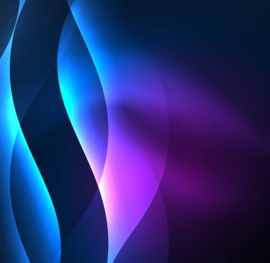 Neon ışıklı dalgalar