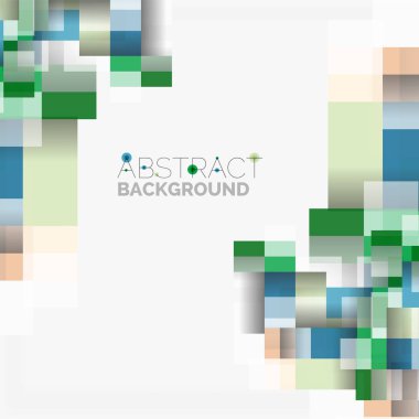 Soyut engeller şablon tasarım arka plan, beyaz, basit geometrik şekiller düz çizgiler ve dikdörtgenler