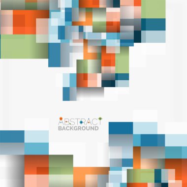 Soyut engeller şablon tasarım arka plan, beyaz, basit geometrik şekiller düz çizgiler ve dikdörtgenler