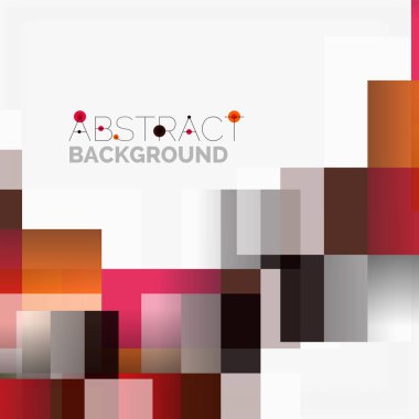 Soyut engeller şablon tasarım arka plan, beyaz, basit geometrik şekiller düz çizgiler ve dikdörtgenler