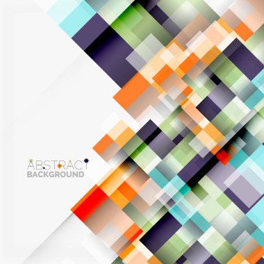 Soyut engeller şablon tasarım arka plan, beyaz, basit geometrik şekiller düz çizgiler ve dikdörtgenler