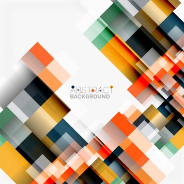 Soyut engeller şablon tasarım arka plan, beyaz, basit geometrik şekiller düz çizgiler ve dikdörtgenler