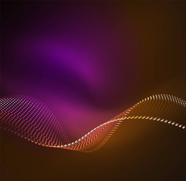 Vektör dalga parçacıklar arka plan