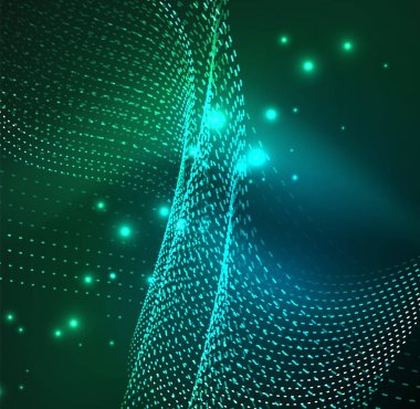 Vektör dalga parçacıklar arka plan