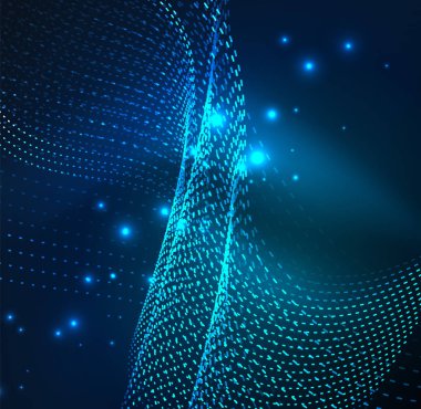 Vektör dalga parçacıklar arka plan