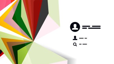 Modern üçgen sunu şablonu