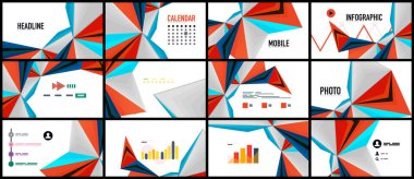 Modern üçgen sunu şablonu