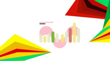 Modern üçgen sunu şablonu