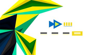 Modern üçgen sunu şablonu