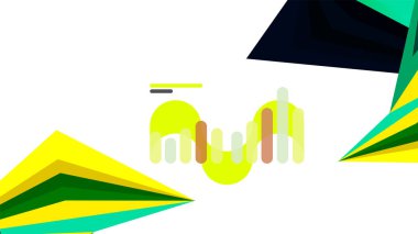 Modern üçgen sunu şablonu