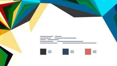 Modern üçgen sunu şablonu