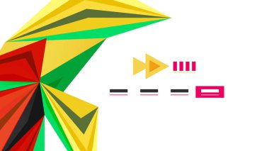 Modern üçgen sunu şablonu