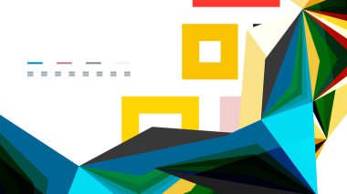 Modern üçgen sunu şablonu