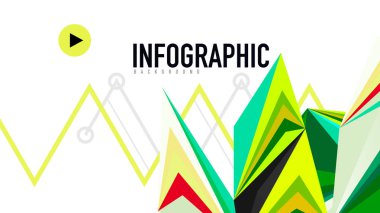 Modern üçgen sunu şablonu