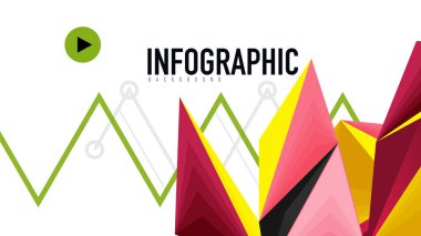 Modern üçgen sunu şablonu