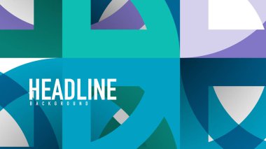 İş tanıtımı geometrik şablonu