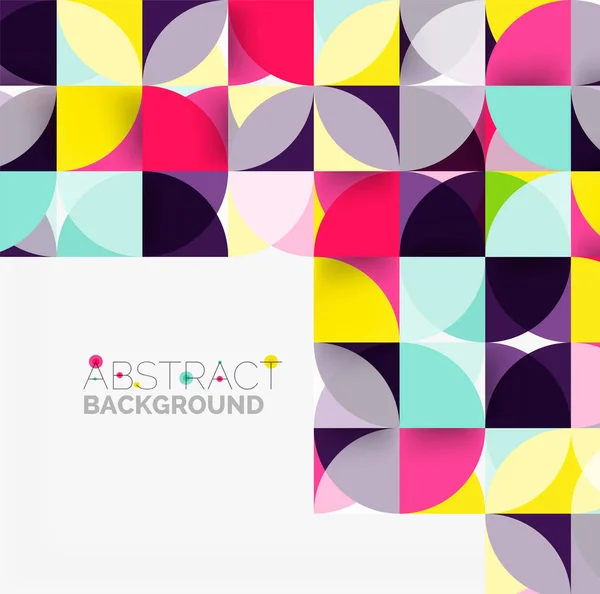 Moderne geometrische abstracte achtergrond cirkels — Stockvector