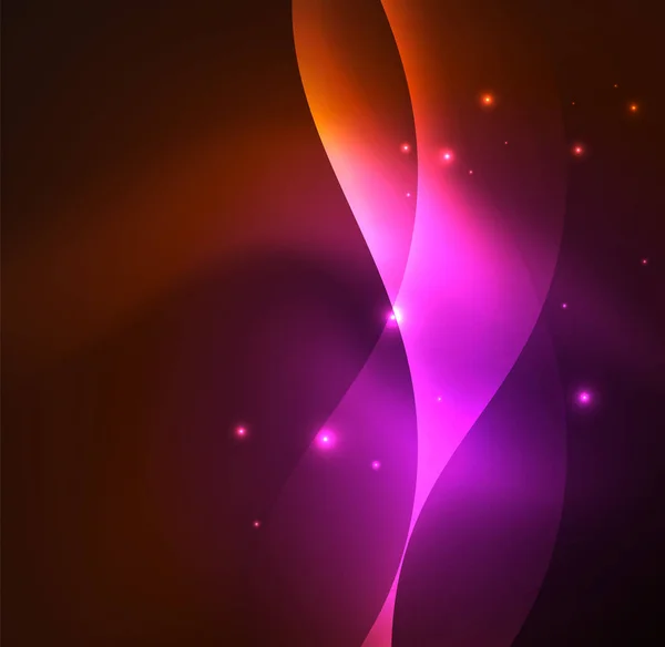 Світлові неонові хвилі — стоковий вектор
