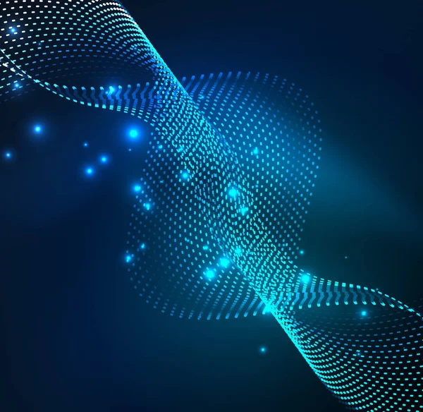 Vektör dalga parçacıklar arka plan