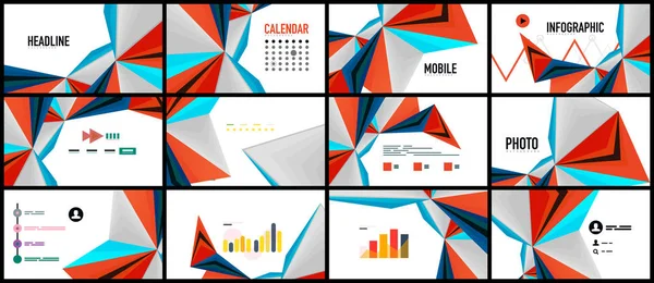 Modern üçgen sunu şablonu