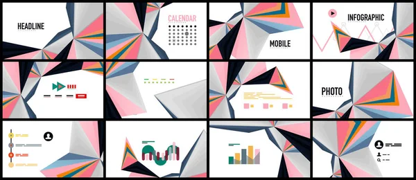 Modern üçgen sunu şablonu