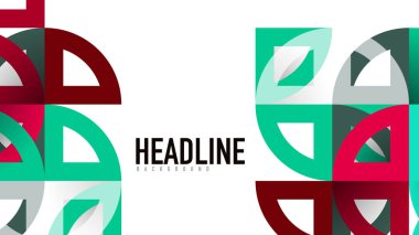 İş tanıtımı geometrik şablonu