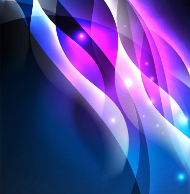 Neon ışıklı dalgalar