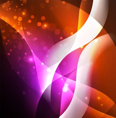 Neon ışıklı dalgalar