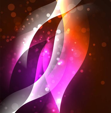 Neon ışıklı dalgalar