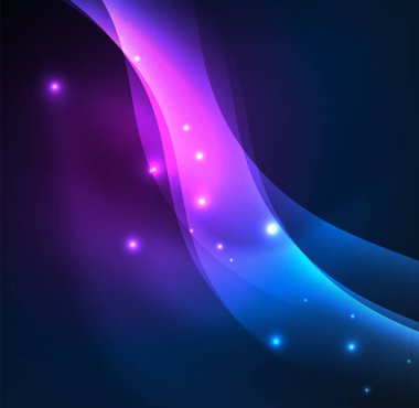 Neon ışıklı dalgalar