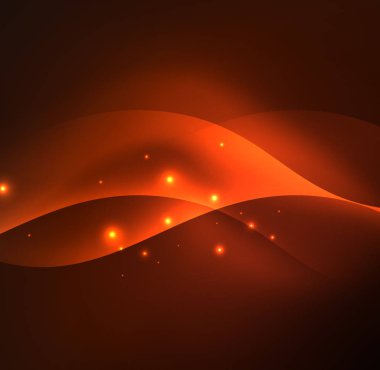 Neon ışıklı dalgalar