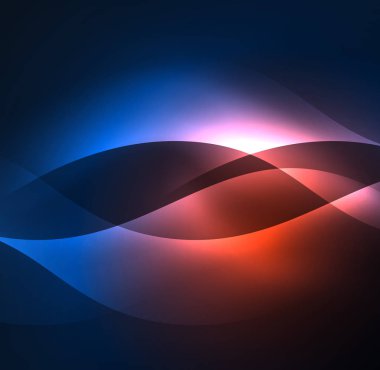 Neon ışıklı dalgalar