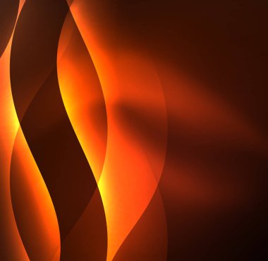 Neon ışıklı dalgalar